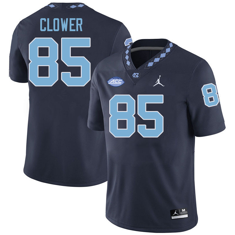 #85 Shanard Clower North Carolina Tar Heels College Football Jersey Stitched-Navy
